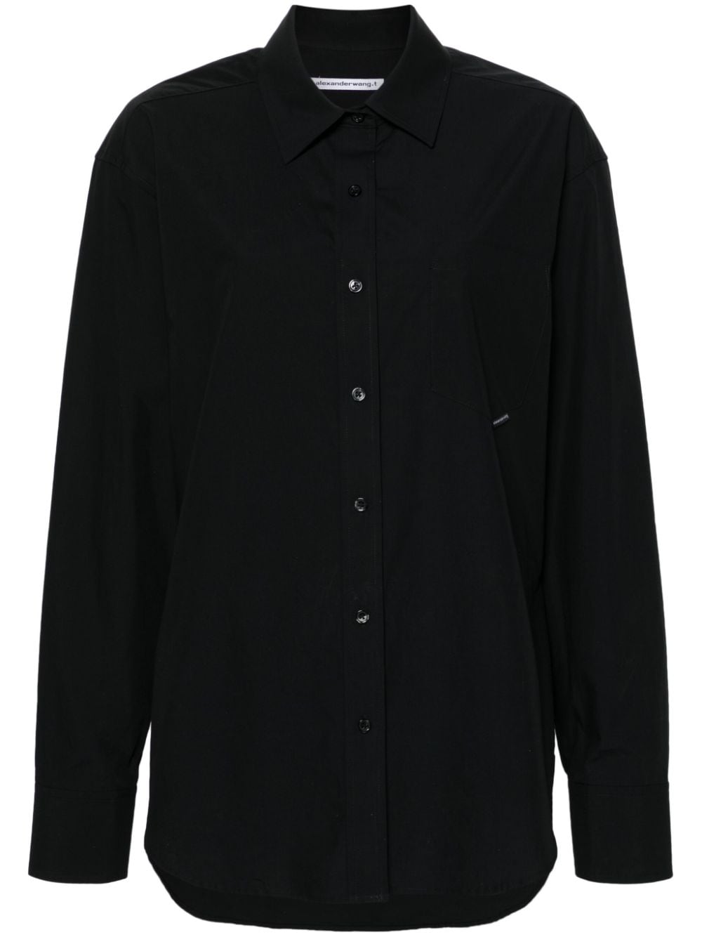 Alexander Wang long-sleeve cotton shirt - Black von Alexander Wang