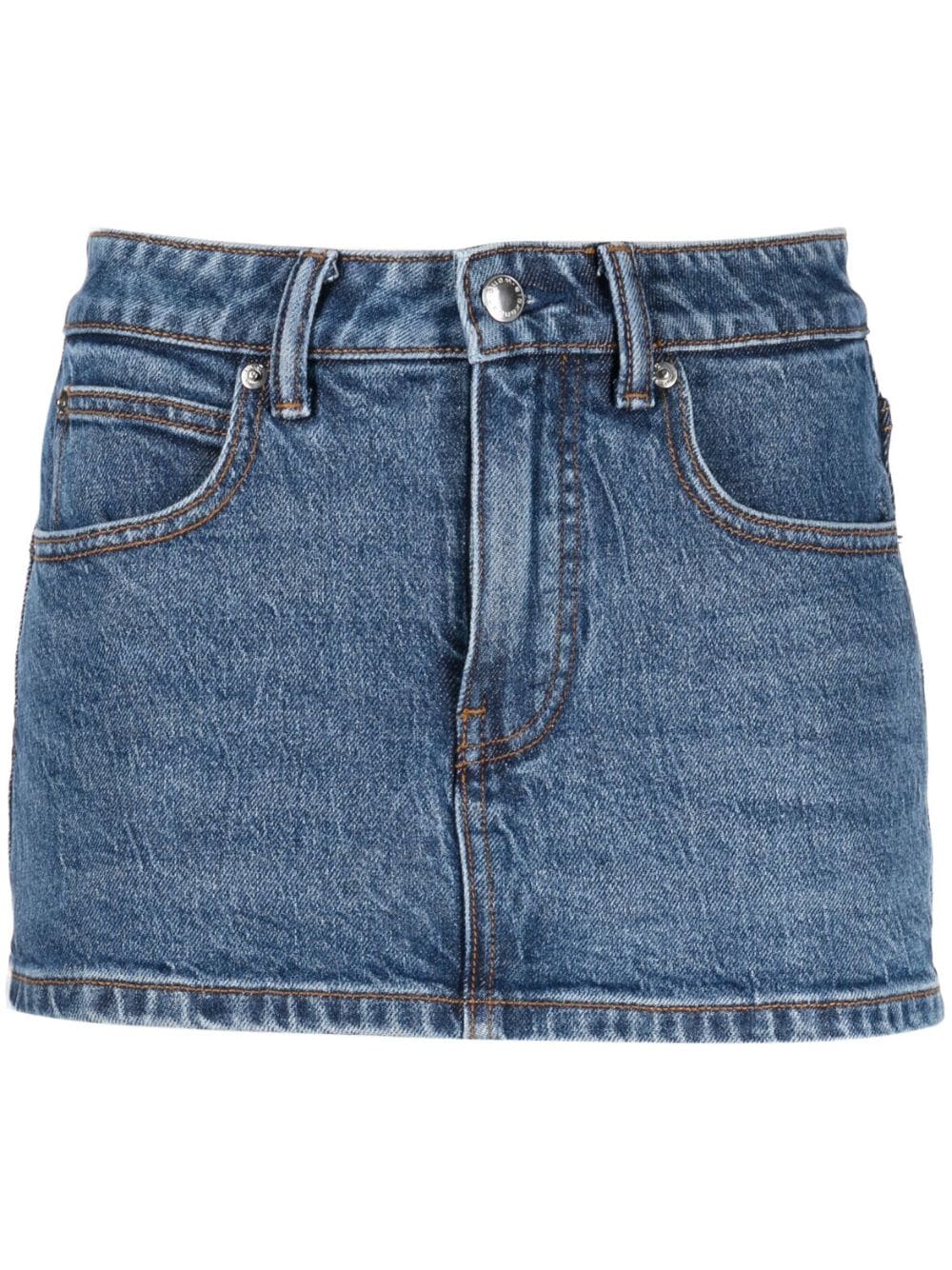 Alexander Wang mid-rise denim skort - Blue von Alexander Wang