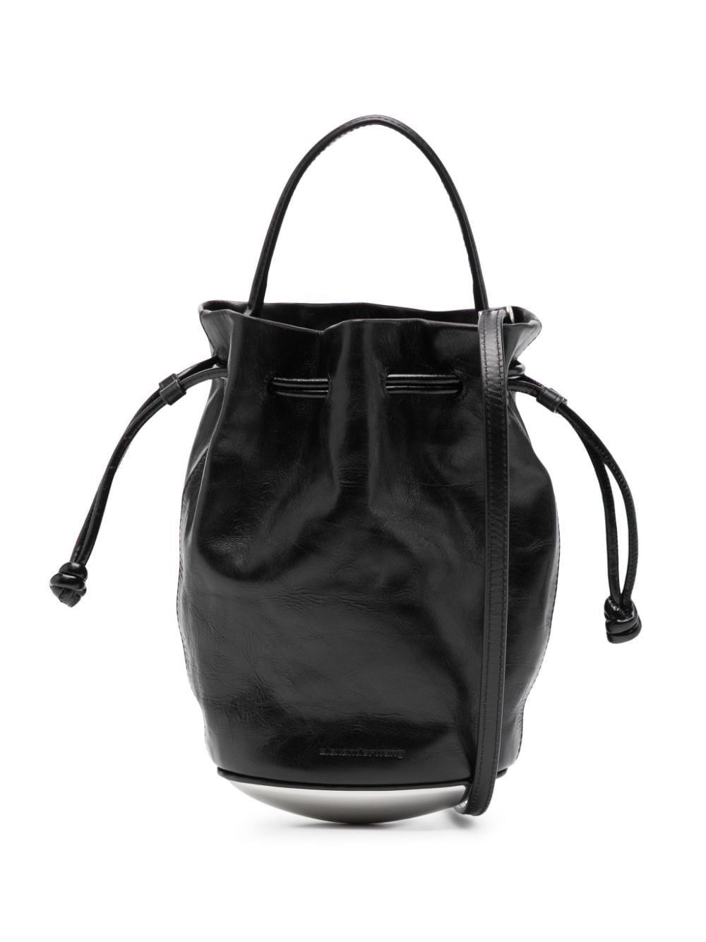 Alexander Wang mini Dome leather bucket bag - Black von Alexander Wang