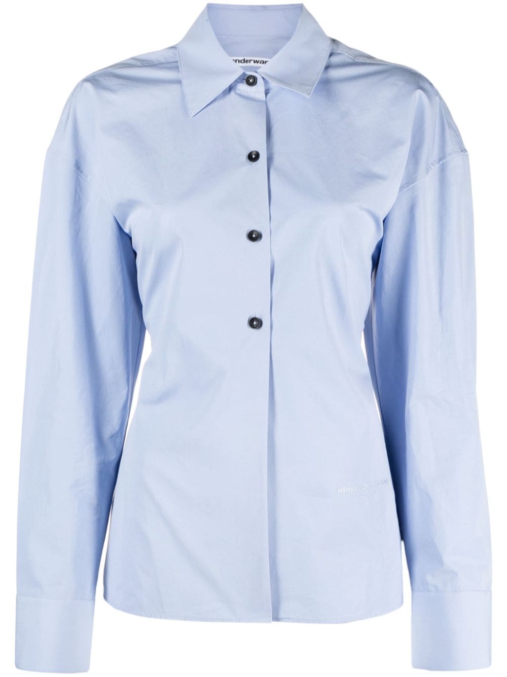 Alexander Wang panelled cotton shirt - Blue von Alexander Wang