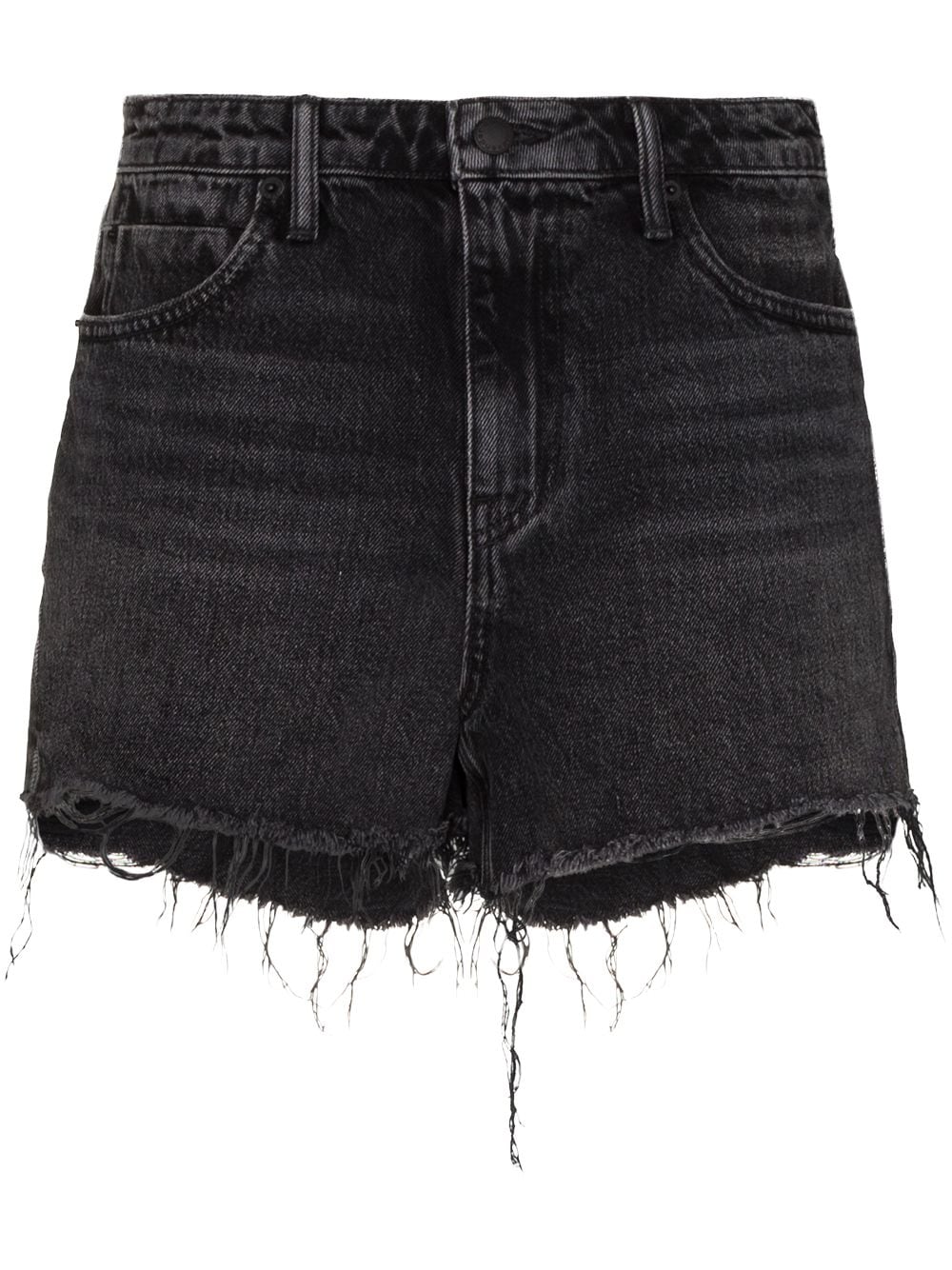 Alexander Wang raw-hem denim shorts - Black von Alexander Wang