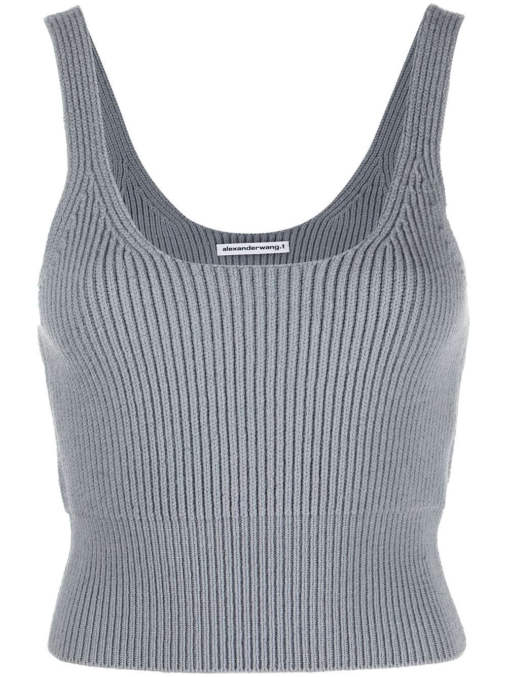 Alexander Wang ribbed-knit tank top - Blue von Alexander Wang