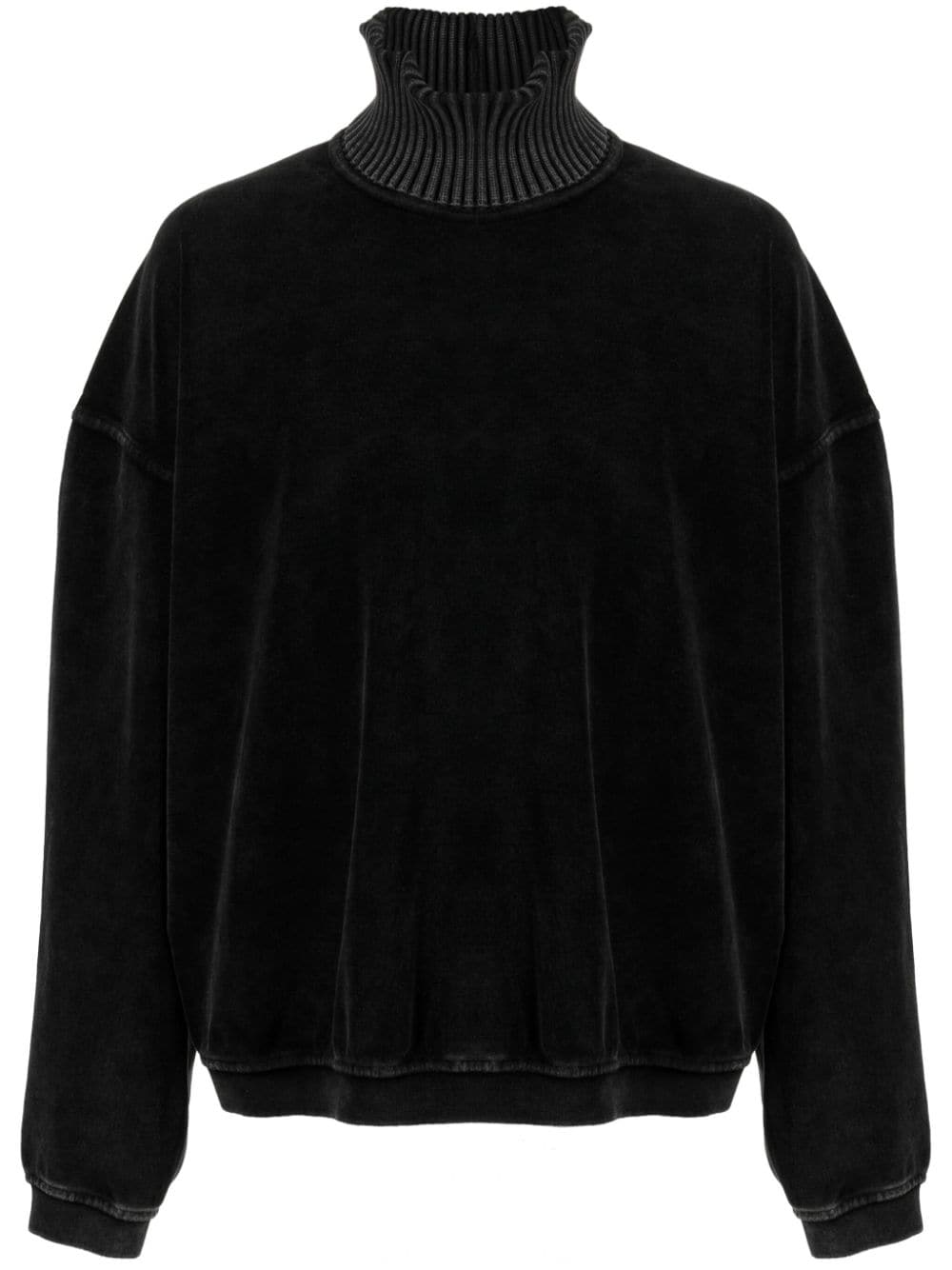 Alexander Wang roll-neck drop-shoulder jumper - Black von Alexander Wang