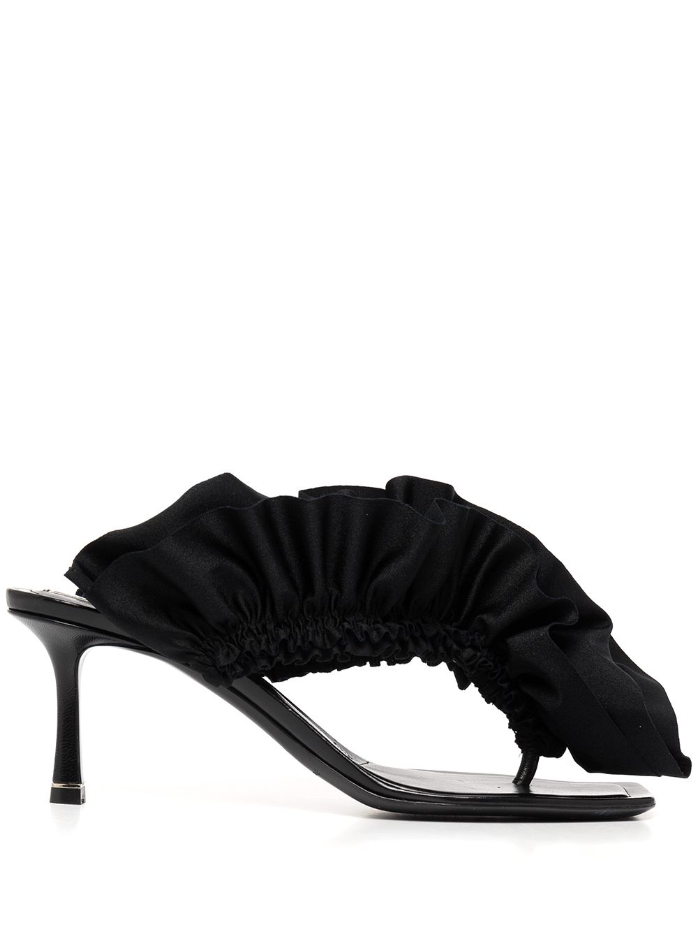 Alexander Wang ruffled thong-strap sandals - Black von Alexander Wang