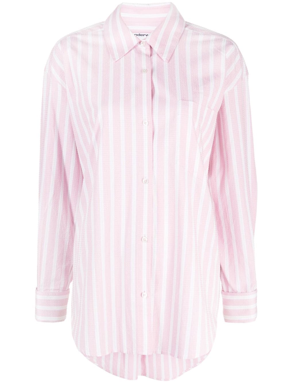 Alexander Wang striped cotton shirt - Pink von Alexander Wang