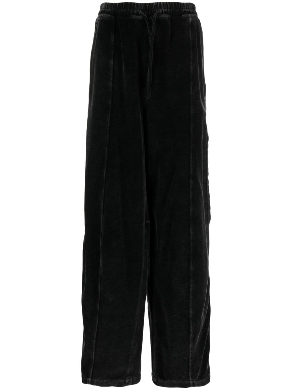 Alexander Wang wide-leg cotton track pants - Black von Alexander Wang