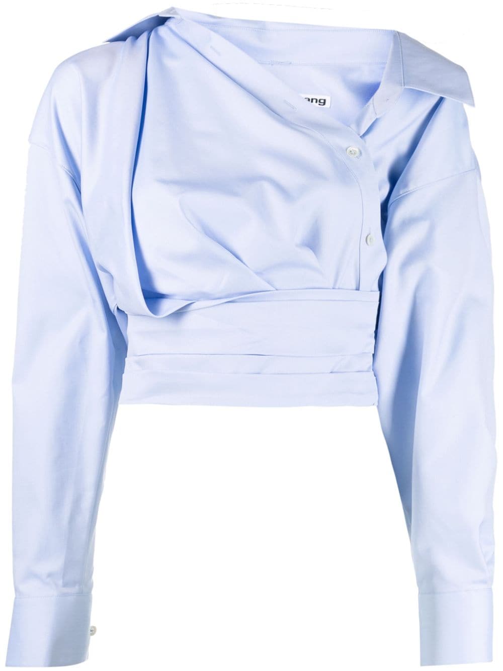 Alexander Wang wrap cotton shirt - Blue von Alexander Wang