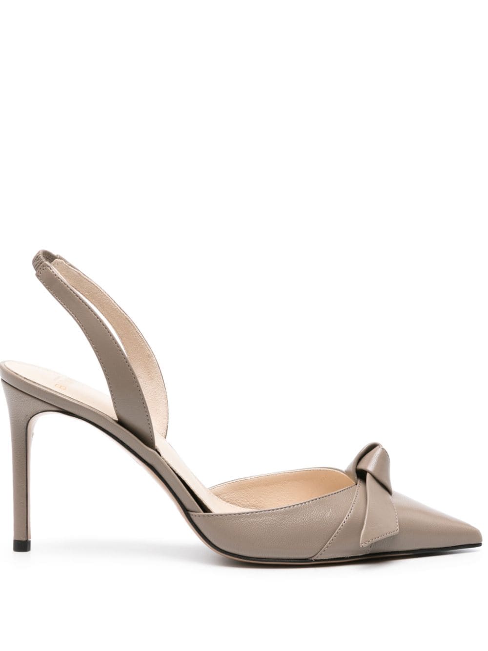 Alexandre Birman Clarita 90mm leather slingback pumps - Grey von Alexandre Birman