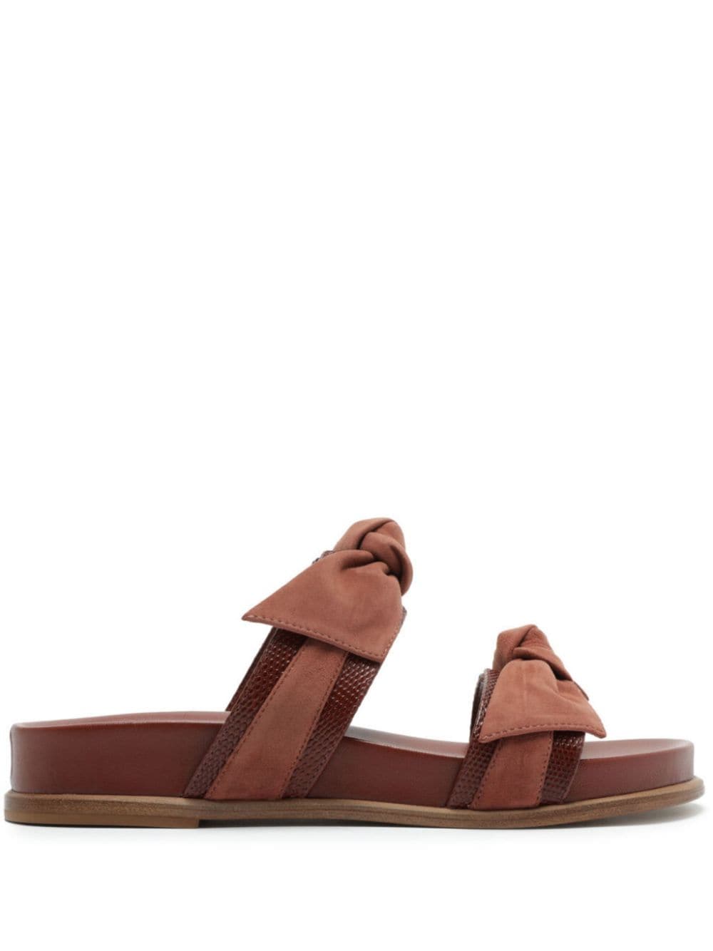 Alexandre Birman Maxi Clarita Sport leather sandals - Brown von Alexandre Birman