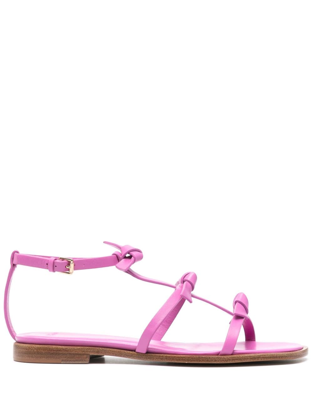Alexandre Birman Slim Lolita leather flat sandals - Pink von Alexandre Birman