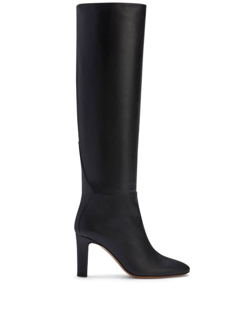 Alexandre Vauthier 105mm almond-toe leather boots - Black von Alexandre Vauthier
