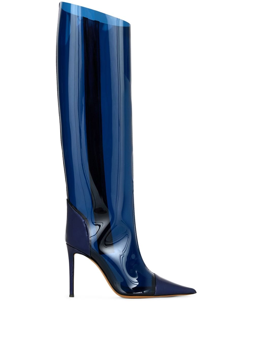 Alexandre Vauthier 105mm iridescent leather boots - Blue von Alexandre Vauthier