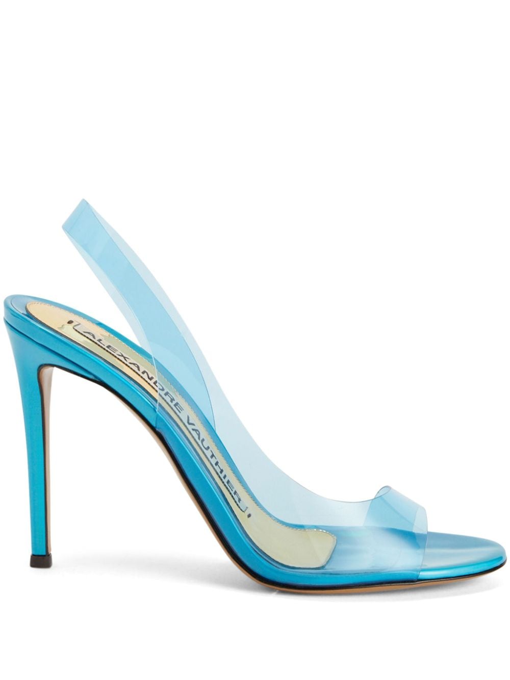 Alexandre Vauthier 105mm transparent slingback sandals - Blue von Alexandre Vauthier