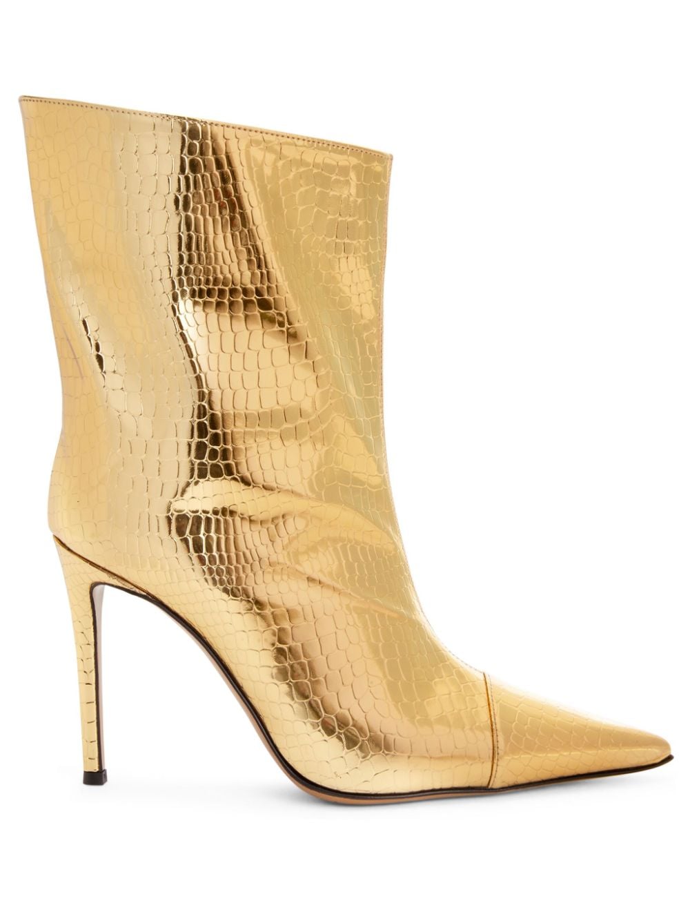 Alexandre Vauthier Alex metallic finish 105mm ankle boots - Gold von Alexandre Vauthier