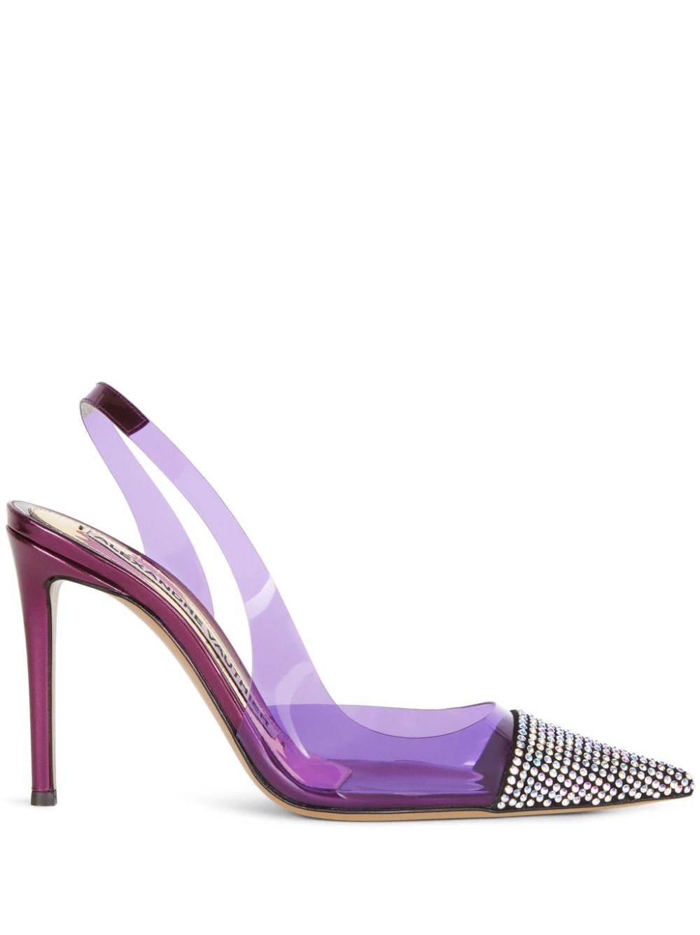 Alexandre Vauthier Amber Ghost 105mm slingback pumps - Purple von Alexandre Vauthier