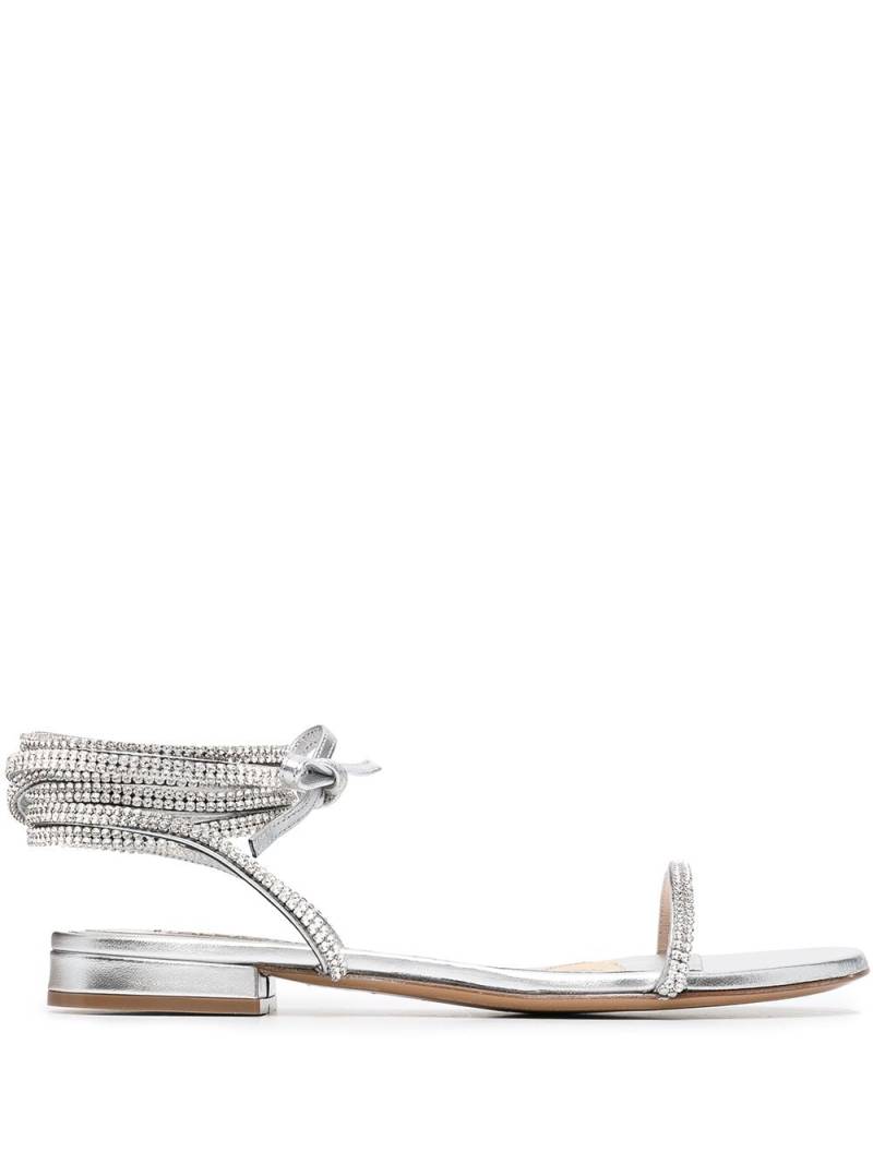 Alexandre Vauthier Amina crystal-embellished leather sandals - Silver von Alexandre Vauthier