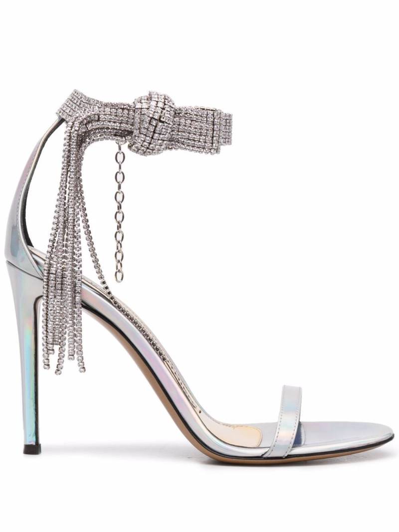 Alexandre Vauthier Diana 100mm crystal-embellished sandals - Silver von Alexandre Vauthier