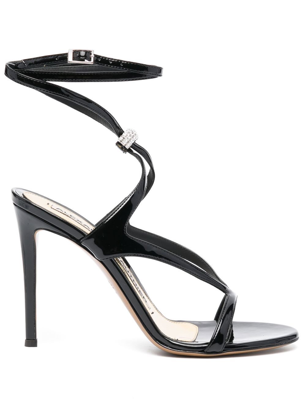 Alexandre Vauthier crystal-embellished 100mm sandals - Black von Alexandre Vauthier