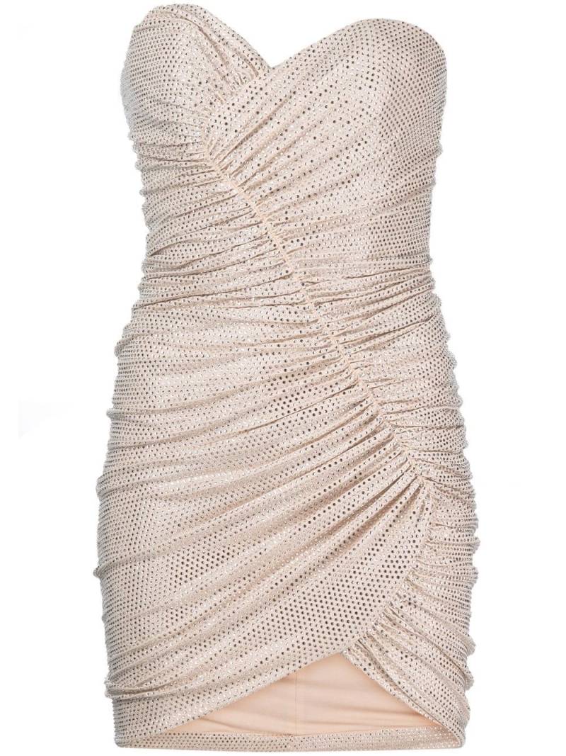 Alexandre Vauthier crystal-embellished strapless minidress - Neutrals von Alexandre Vauthier