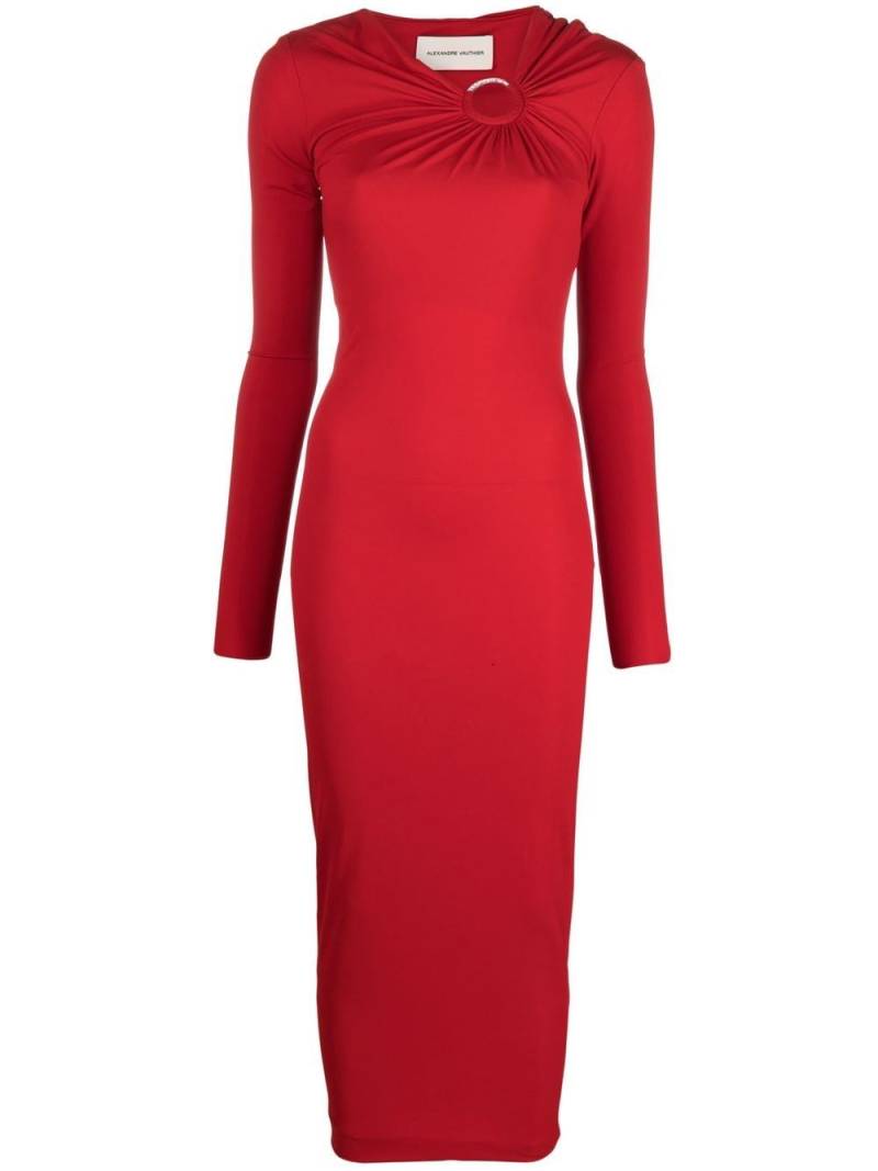 Alexandre Vauthier cut-out midi dress - Red von Alexandre Vauthier
