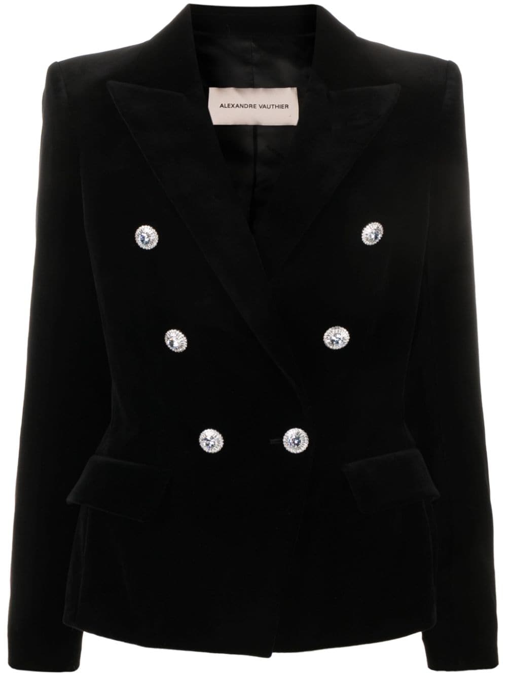 Alexandre Vauthier double-breasted velvet blazer - Black von Alexandre Vauthier