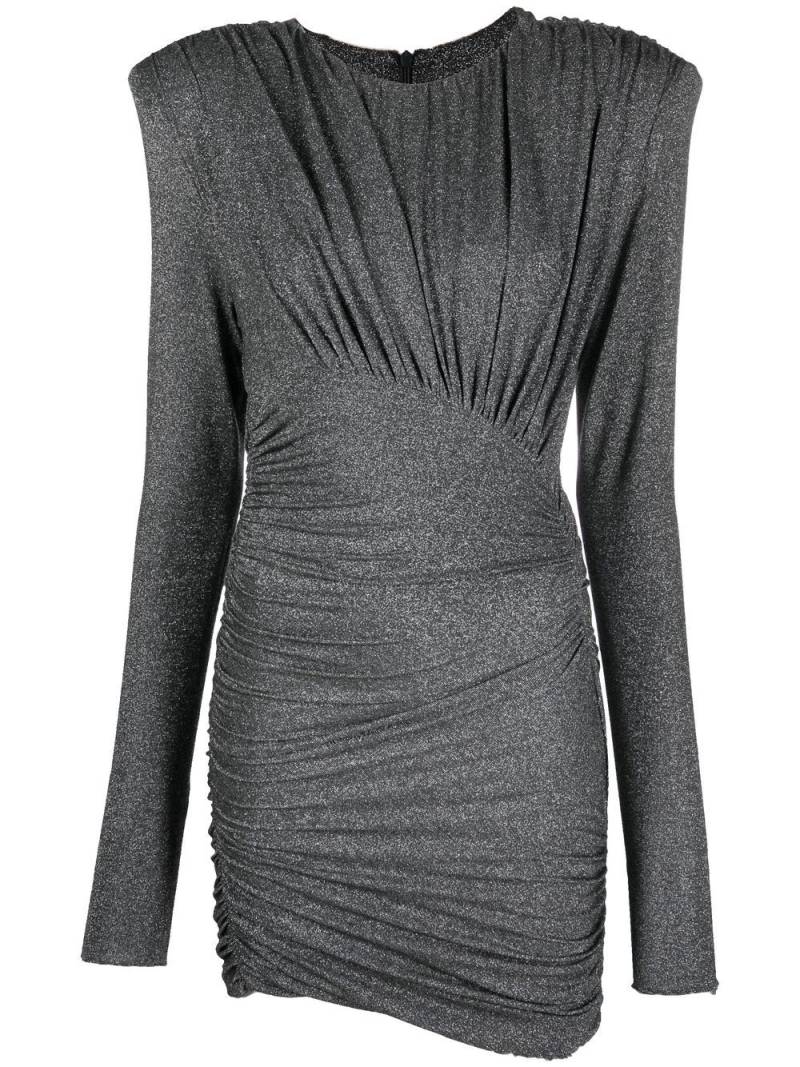 Alexandre Vauthier draped metallic-thread dress - Grey von Alexandre Vauthier