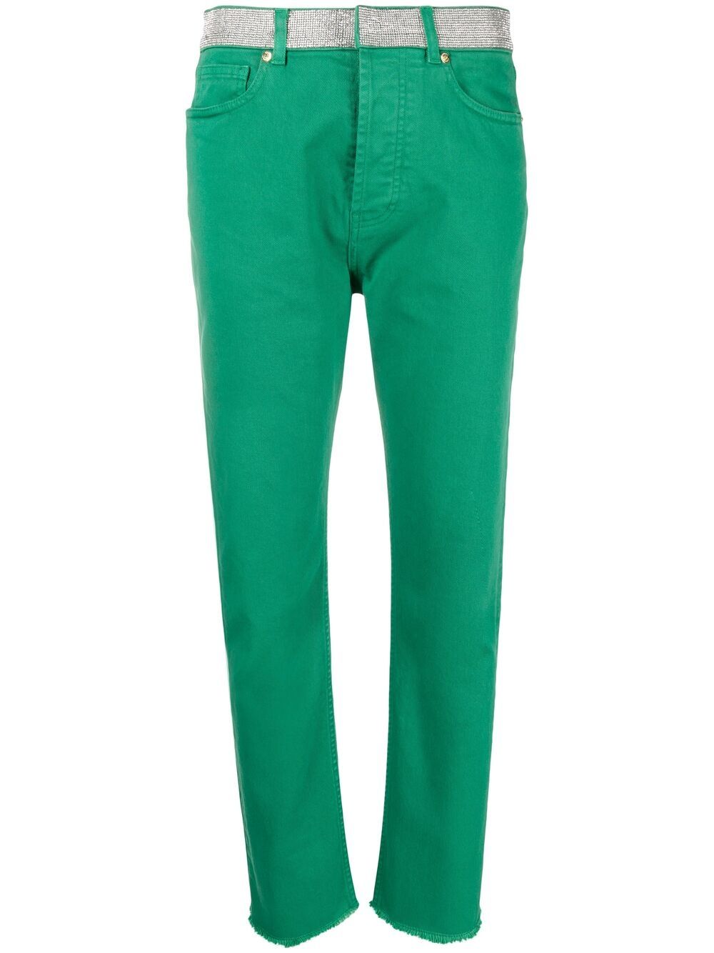 Alexandre Vauthier embellished-band jeans - Green von Alexandre Vauthier