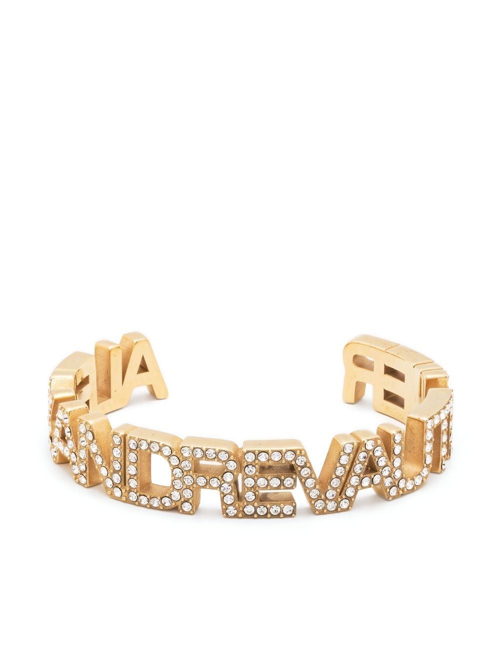 Alexandre Vauthier logo-lettering cuff bracelet - Gold von Alexandre Vauthier