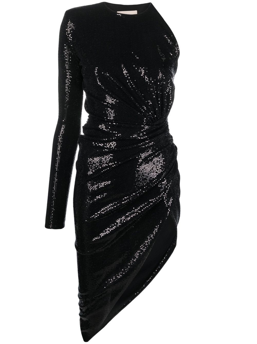 Alexandre Vauthier microcrystal-embellished asymmetric dress - Black von Alexandre Vauthier