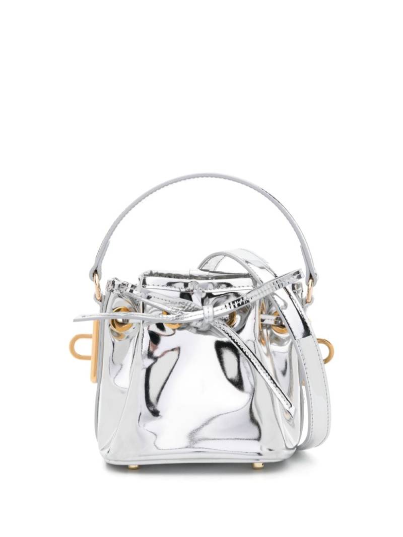 Alexandre Vauthier mini patent-leather crossbody bag - Silver von Alexandre Vauthier