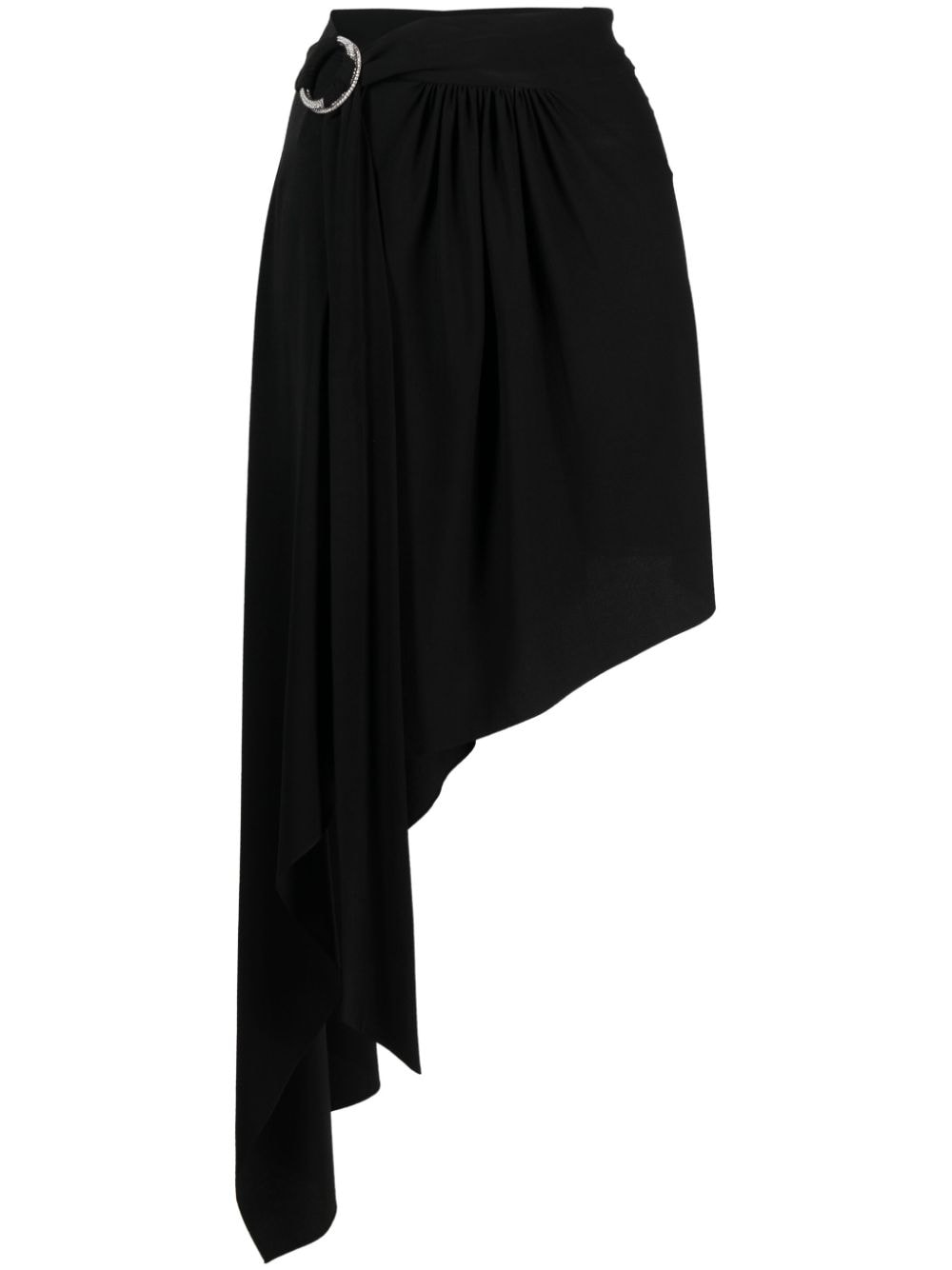 Alexandre Vauthier ring-detail belted asymmetric skirt - Black