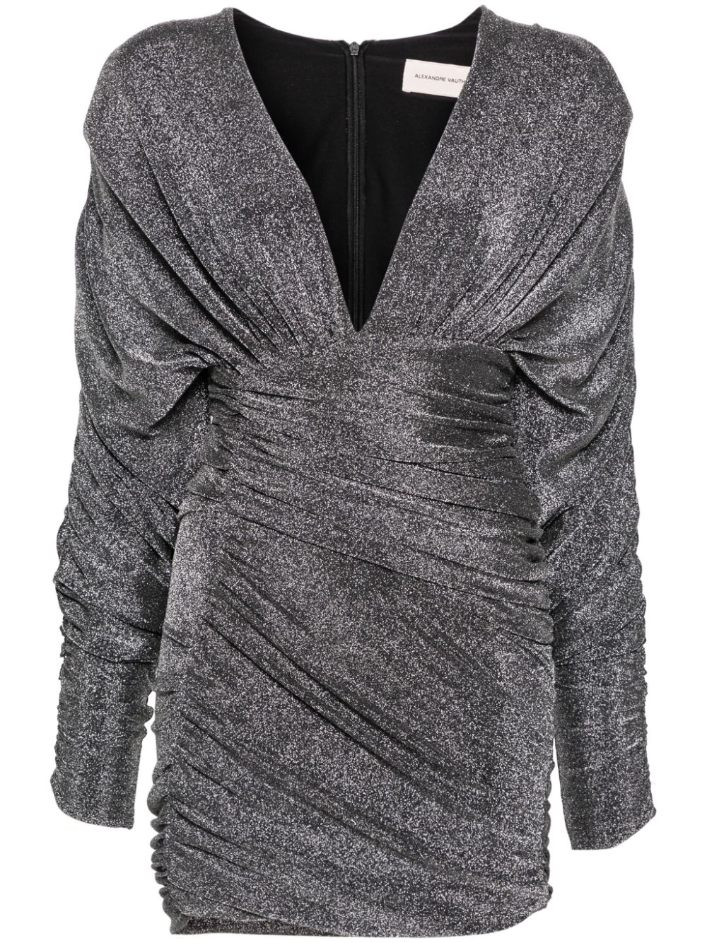 Alexandre Vauthier ruched lurex minidress - Silver von Alexandre Vauthier