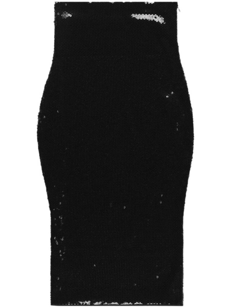 Alexandre Vauthier sequin-embellished midi skirt - Black von Alexandre Vauthier