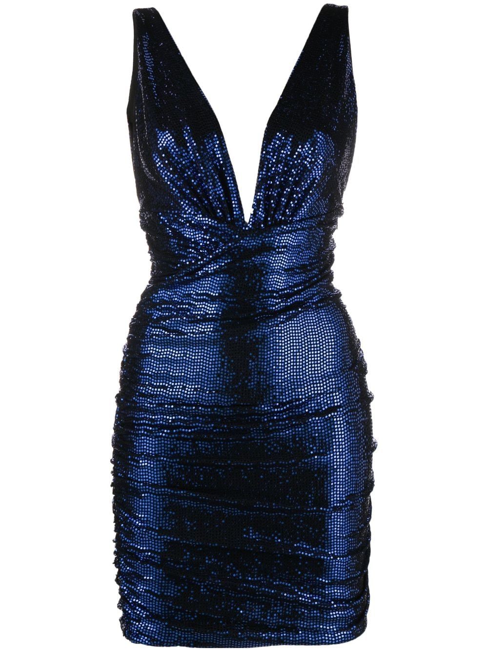 Alexandre Vauthier sequinned V-neck minidress - Blue von Alexandre Vauthier