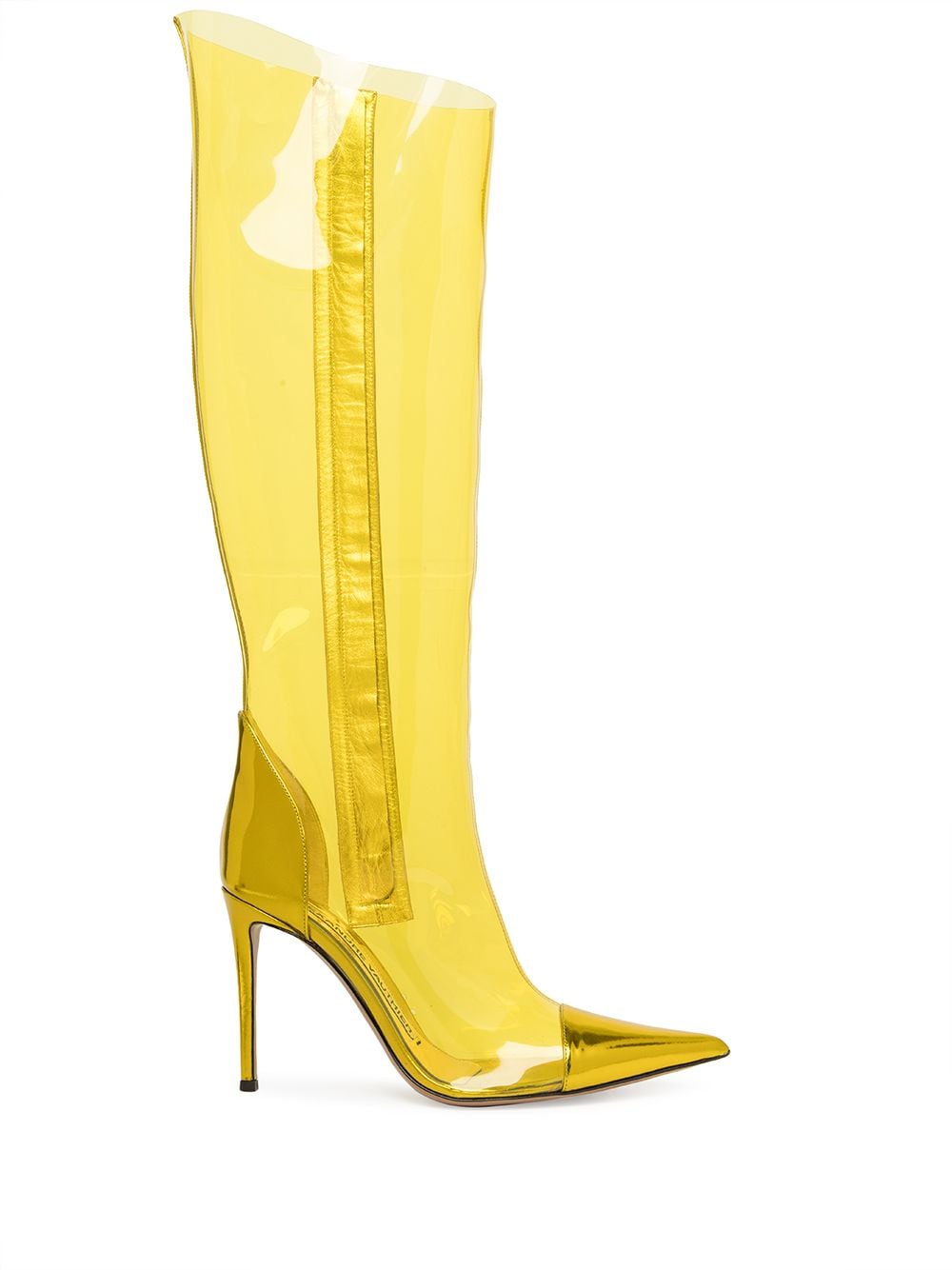 Alexandre Vauthier translucent knee-high boots - Yellow von Alexandre Vauthier