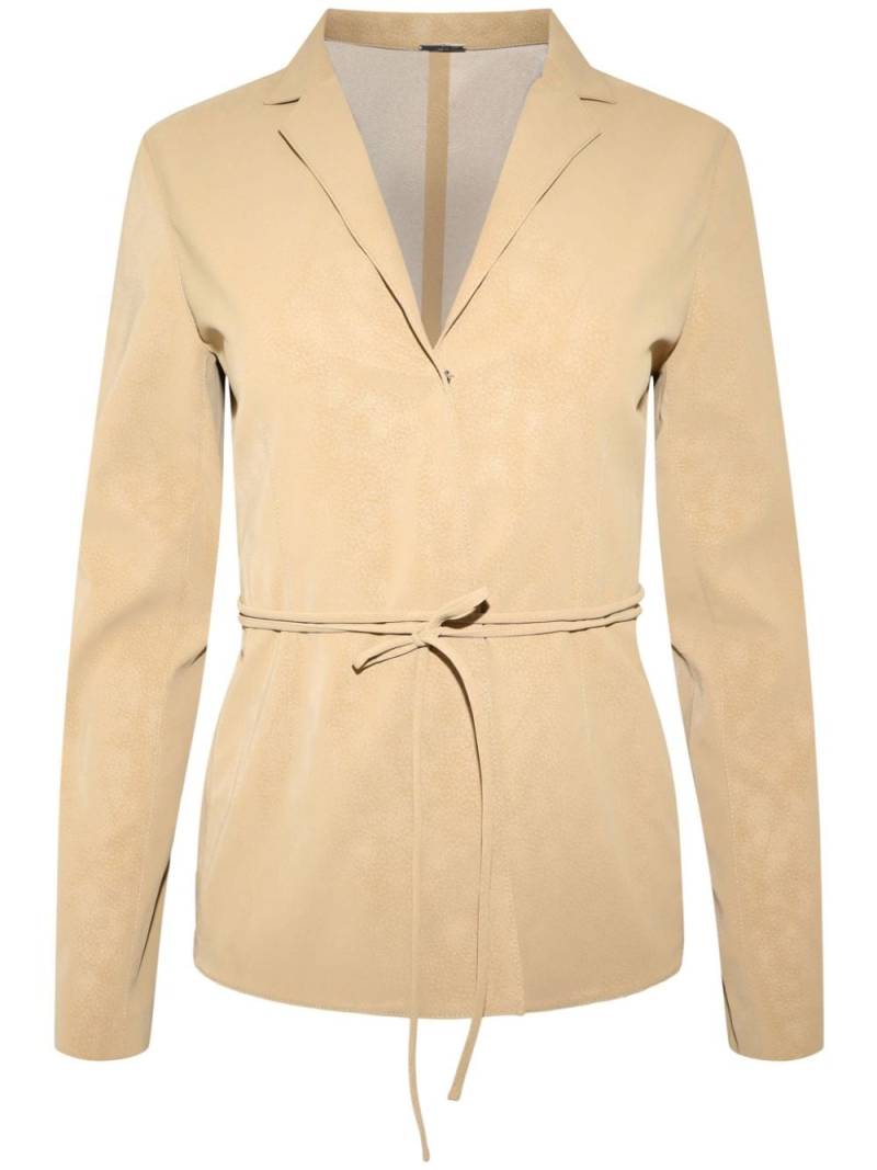 Alexis Nico belted faux-suede blazer - Neutrals von Alexis