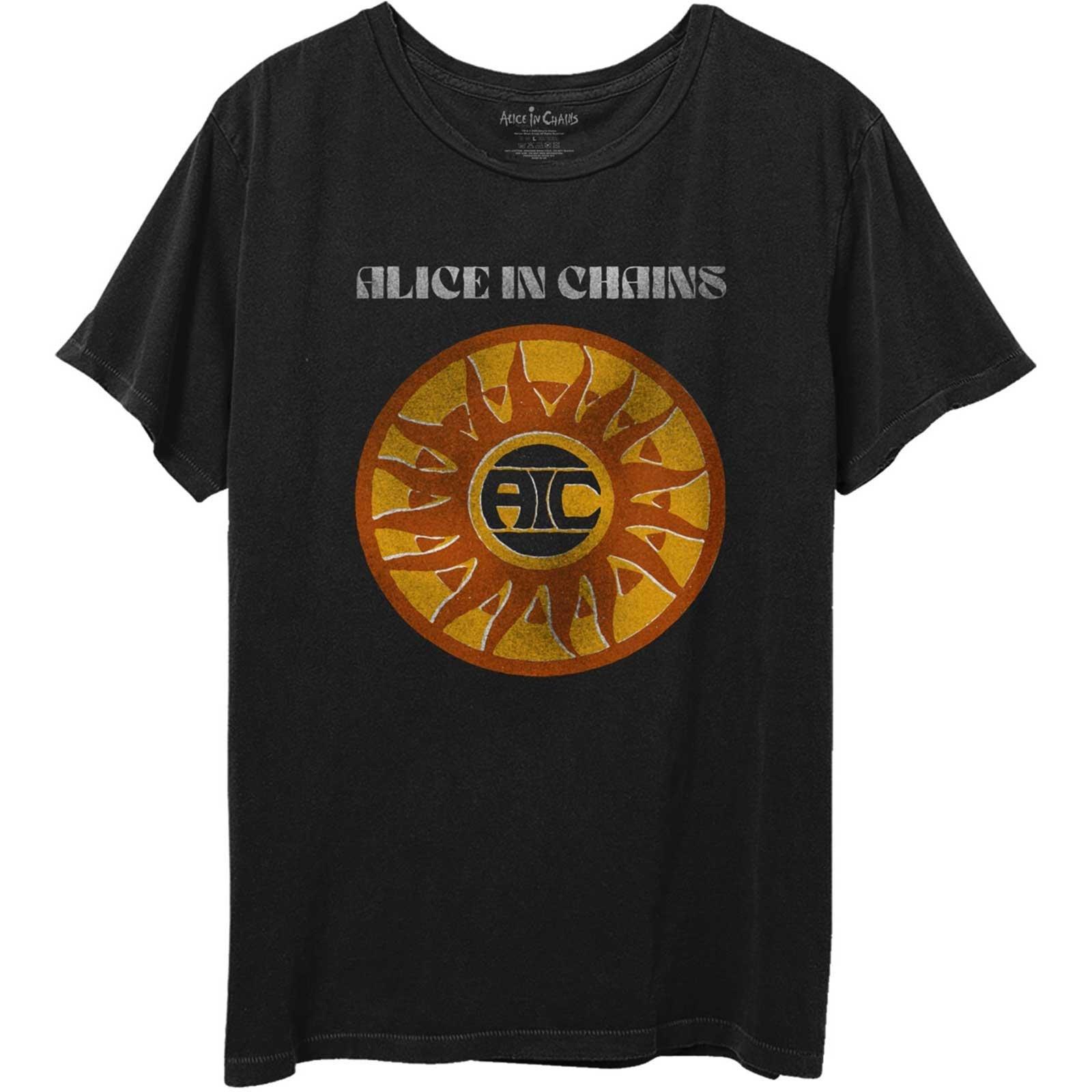 Circle Sun Tshirt Damen Schwarz L von Alice In Chains