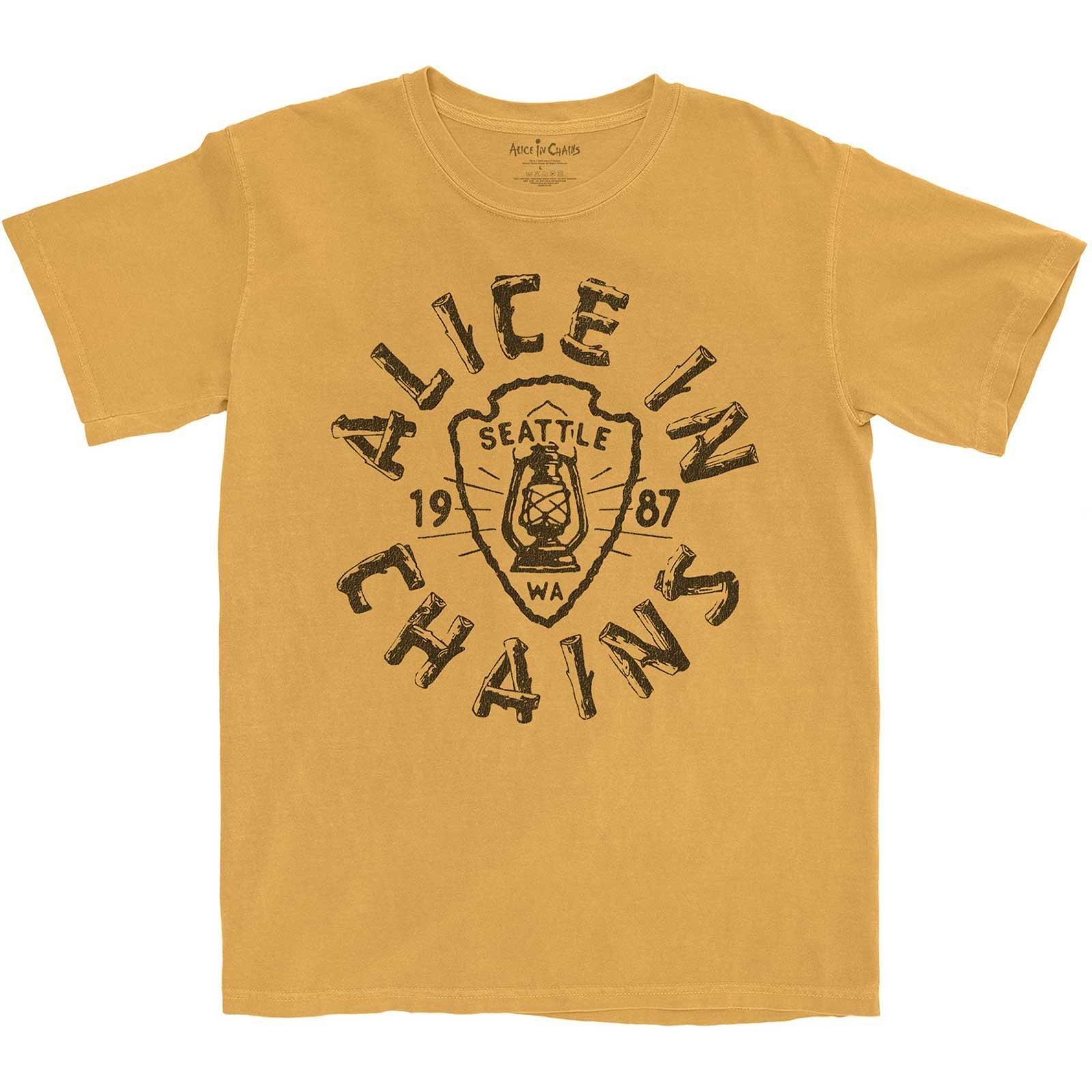 Tshirt Damen Gelb M von Alice In Chains
