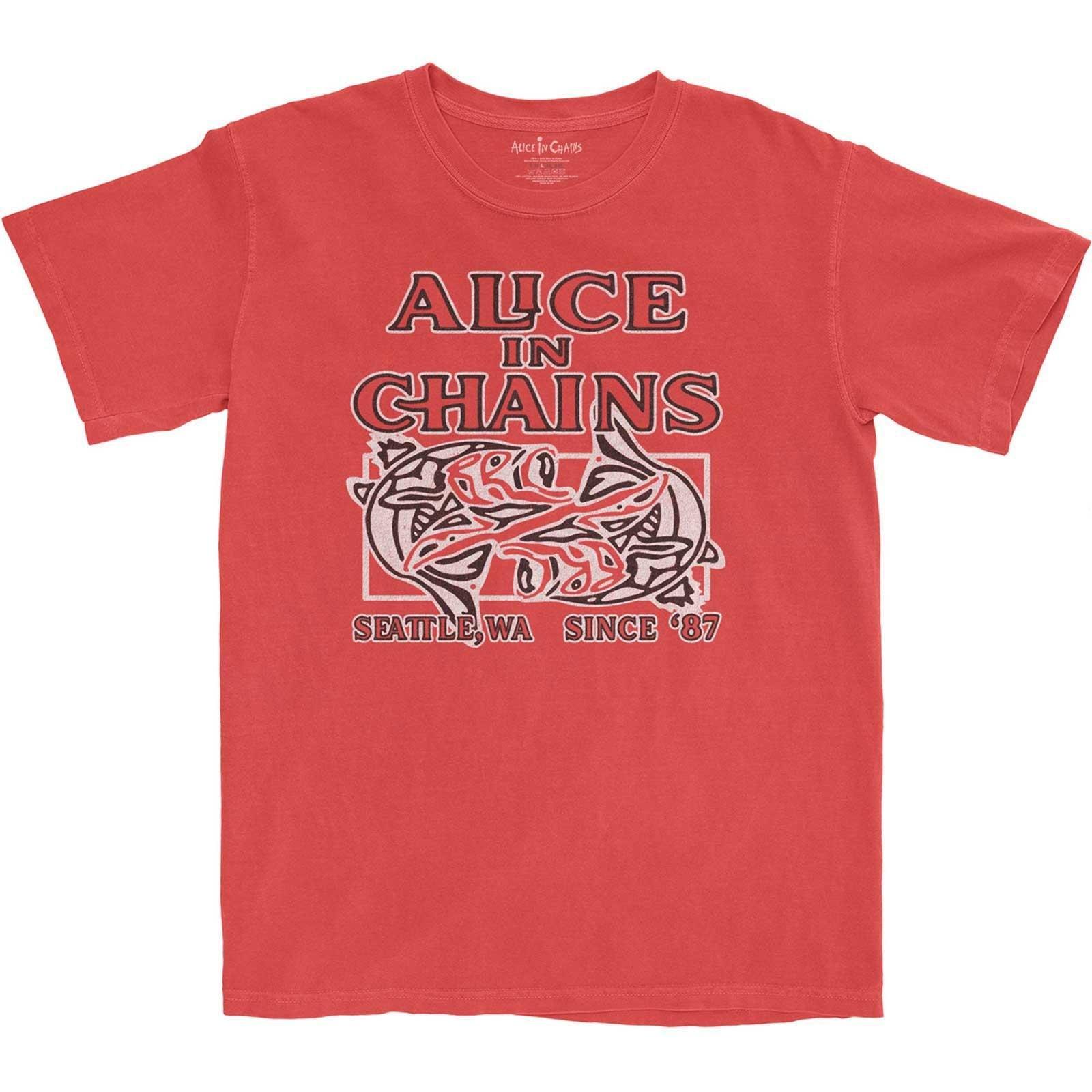 Tshirt Damen Pink S von Alice In Chains