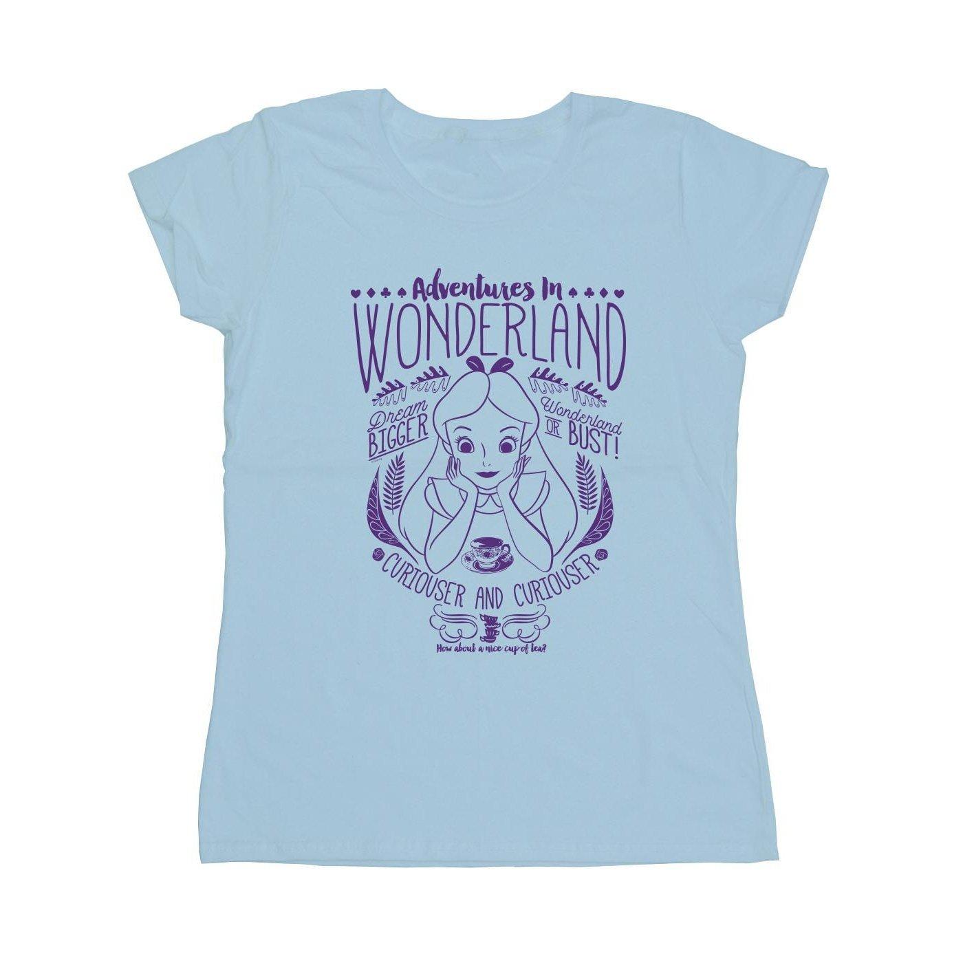 Adventures Tshirt Damen Blau S von Alice in Wonderland