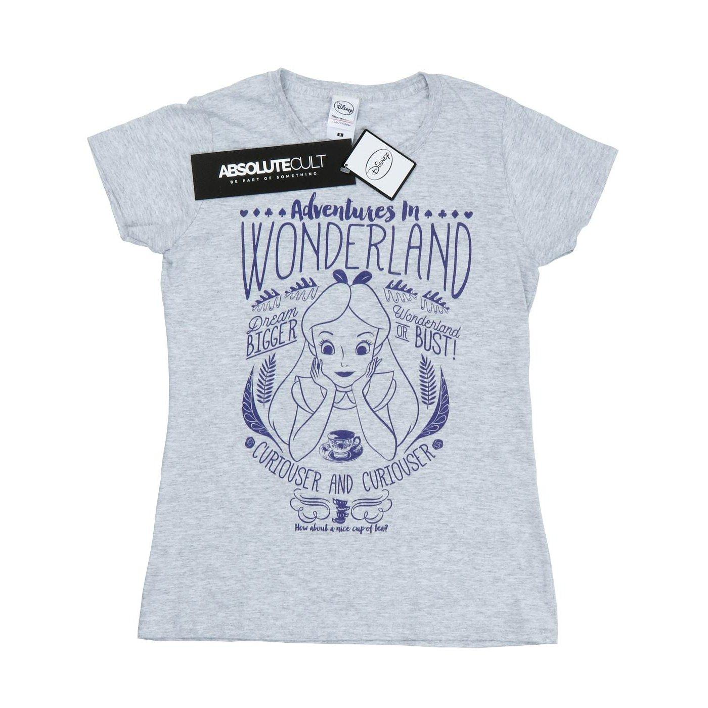 Adventures Tshirt Damen Grau XS von Alice in Wonderland