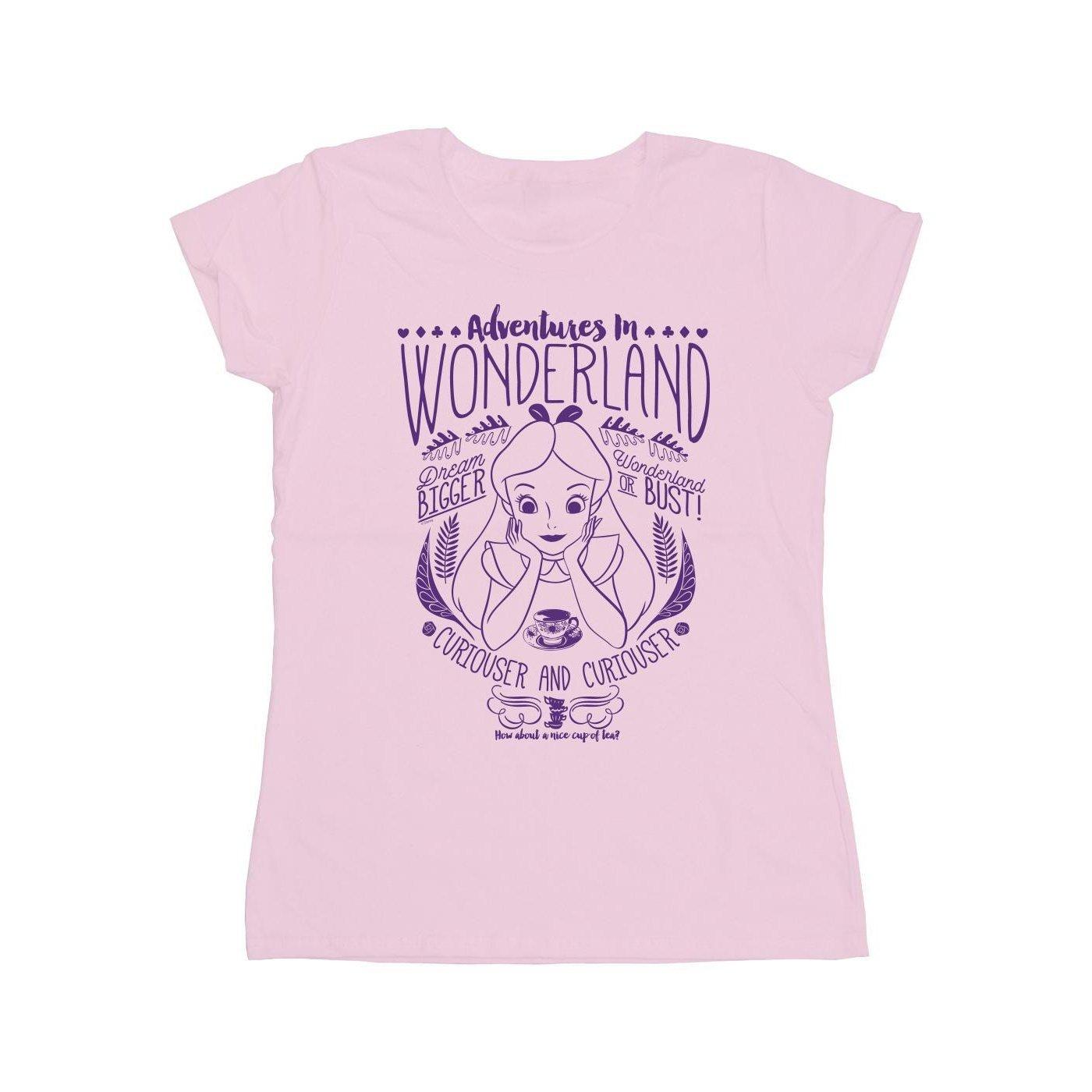 Adventures Tshirt Damen Pink S von Alice in Wonderland