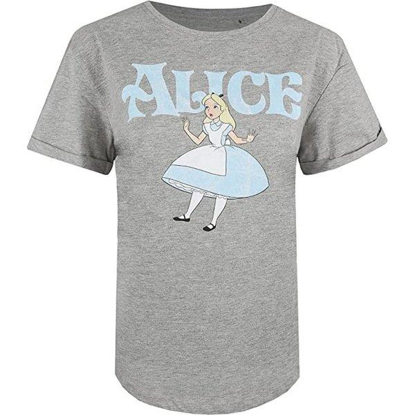 Tshirt Damen Grau S von Alice in Wonderland