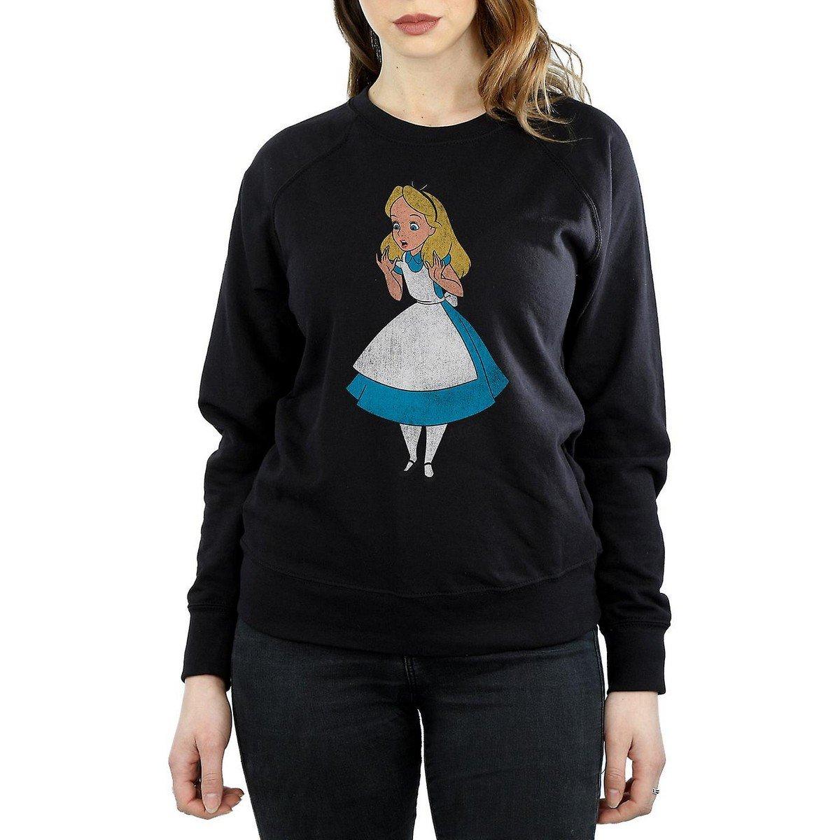 Classic Sweatshirt Damen Schwarz L von Alice in Wonderland