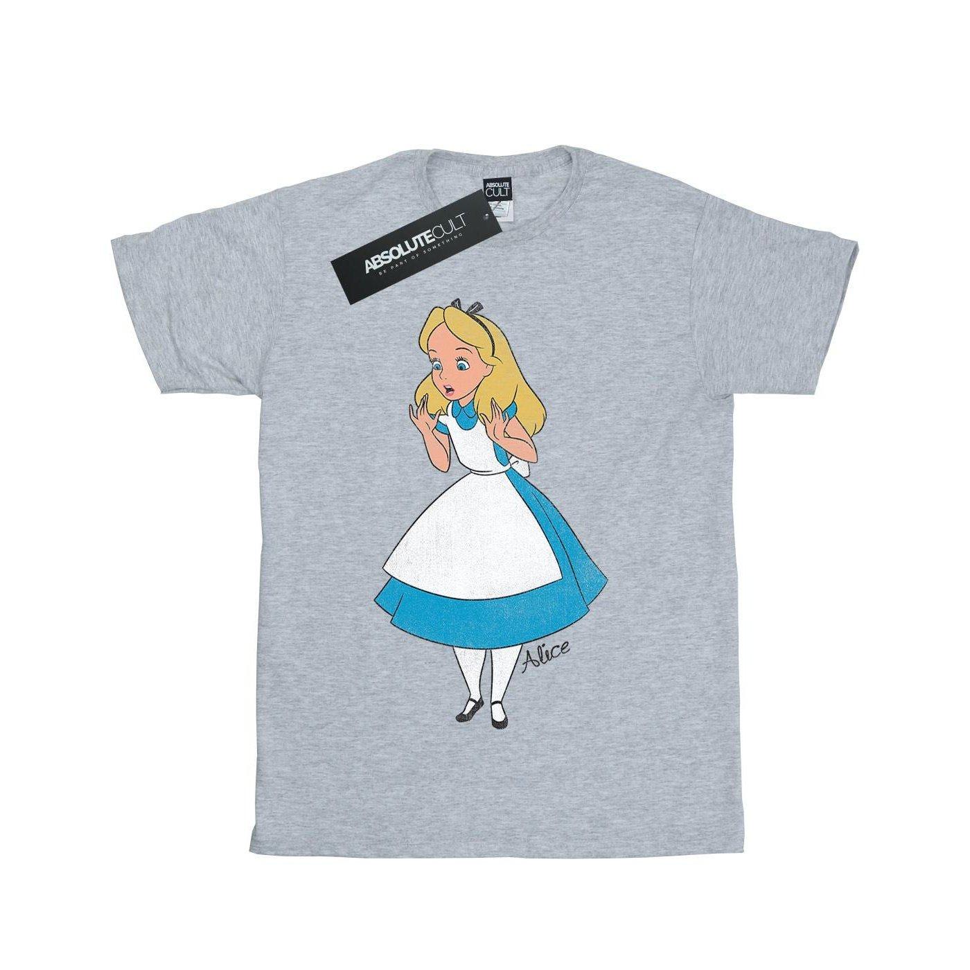 Classic Tshirt Mädchen Grau 116 von Alice in Wonderland