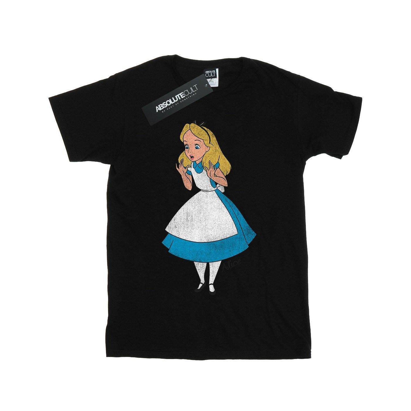 Classic Tshirt Mädchen Schwarz 128 von Alice in Wonderland