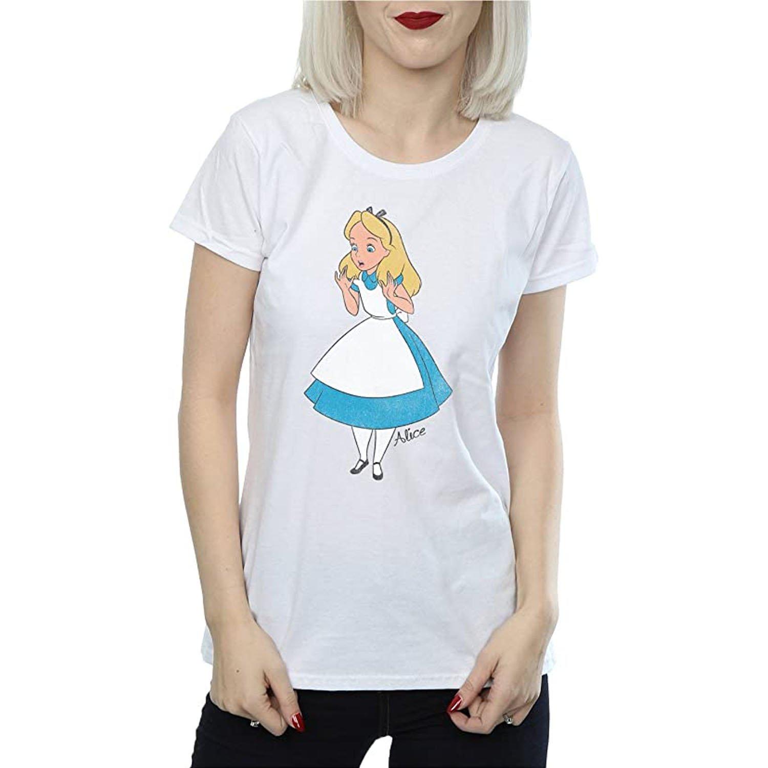 Classic Tshirt Mädchen Weiss 128 von Alice in Wonderland