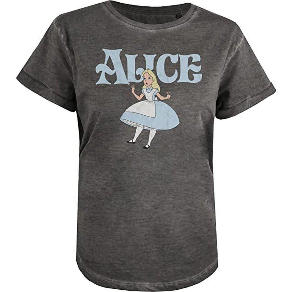 Tshirt Damen Charcoal Black M von Alice in Wonderland