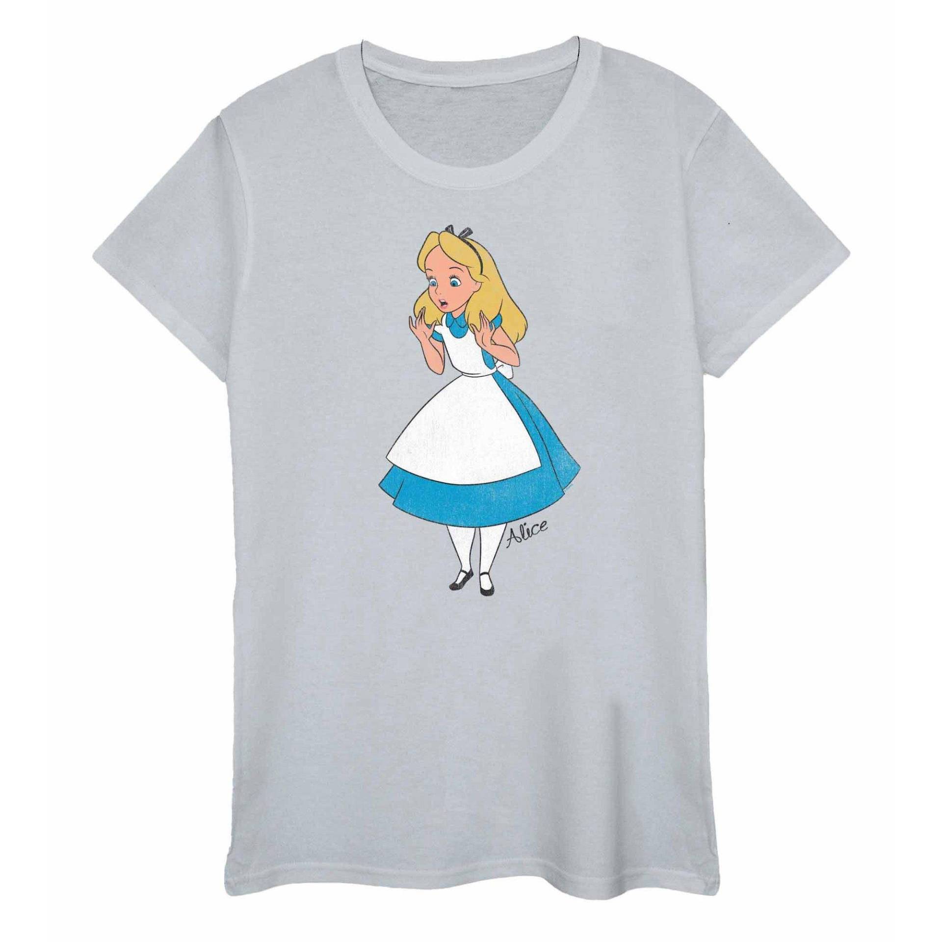 Tshirt Damen Grau XL von Alice in Wonderland
