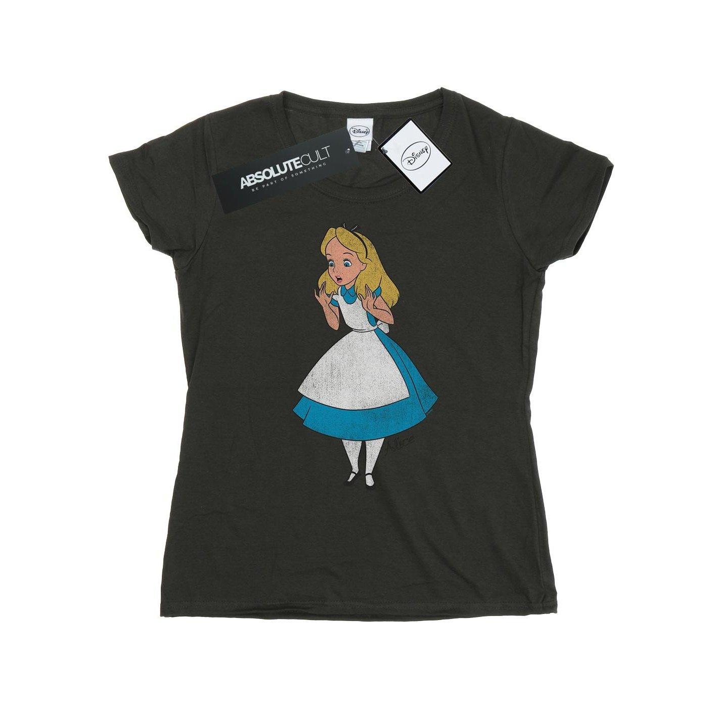 Tshirt Damen Taubengrau XS von Alice in Wonderland